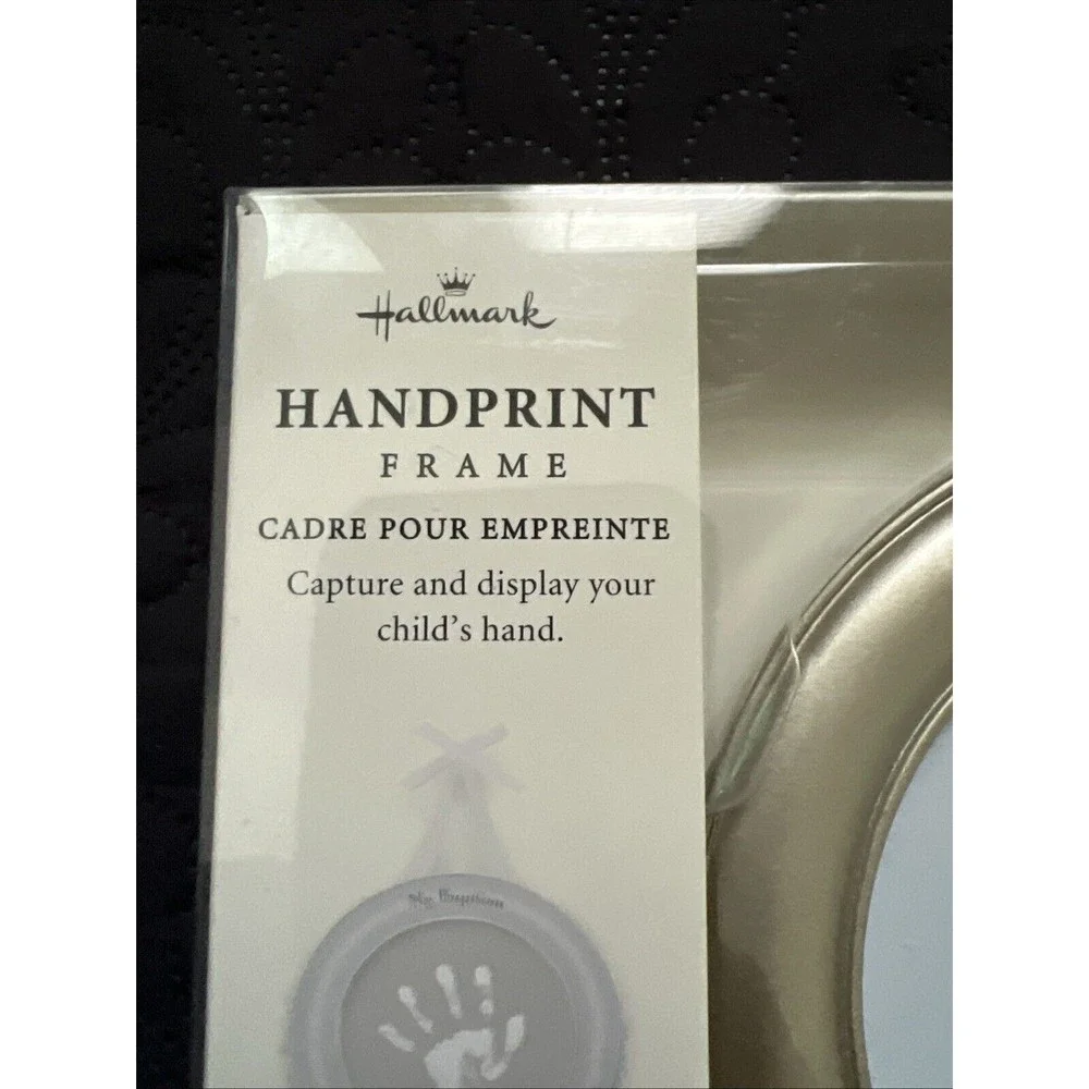 Hallmark Baptism Handprint Frame Bless These Little Hands Baby Print New In Pkg